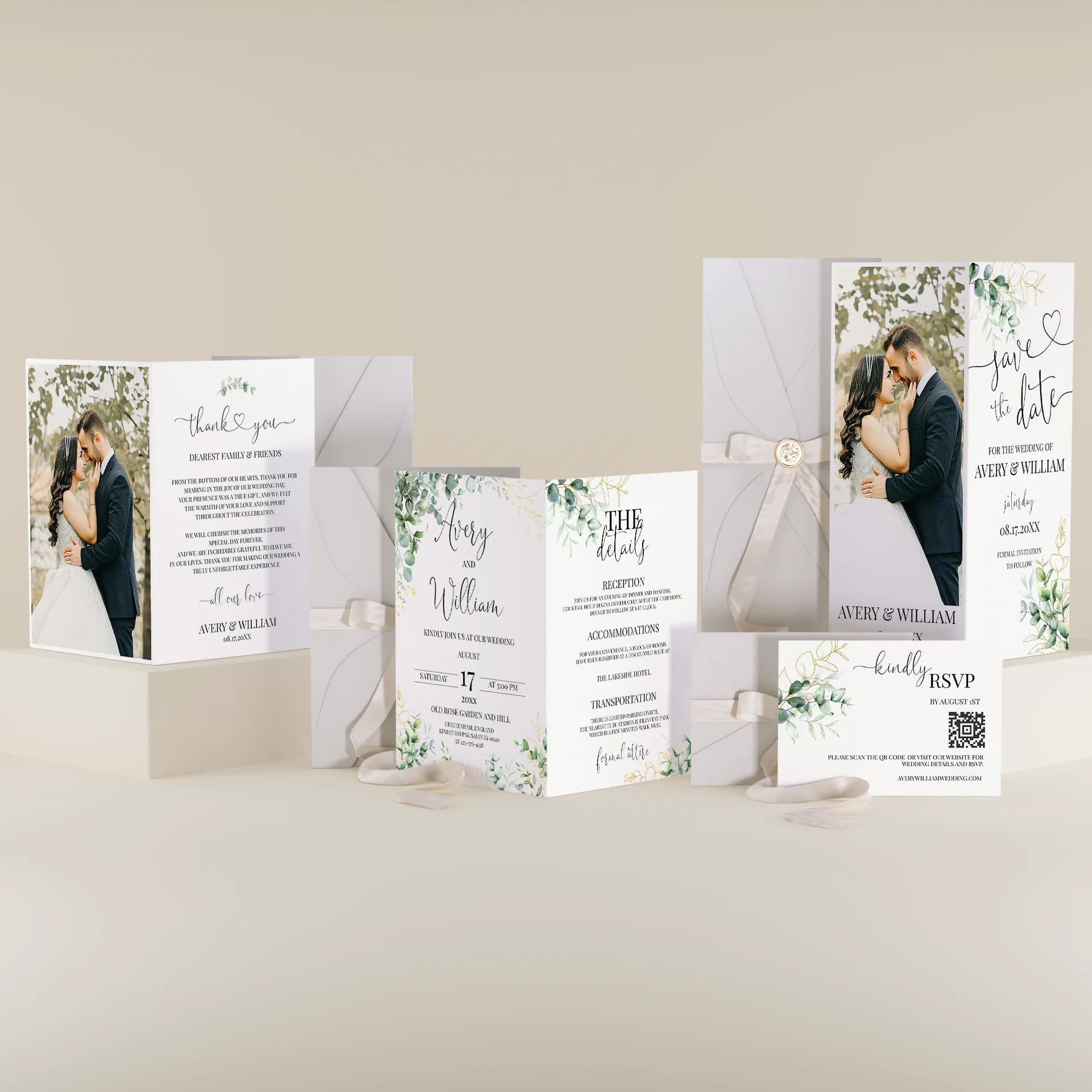 Sage — Wedding Invitation Bundle