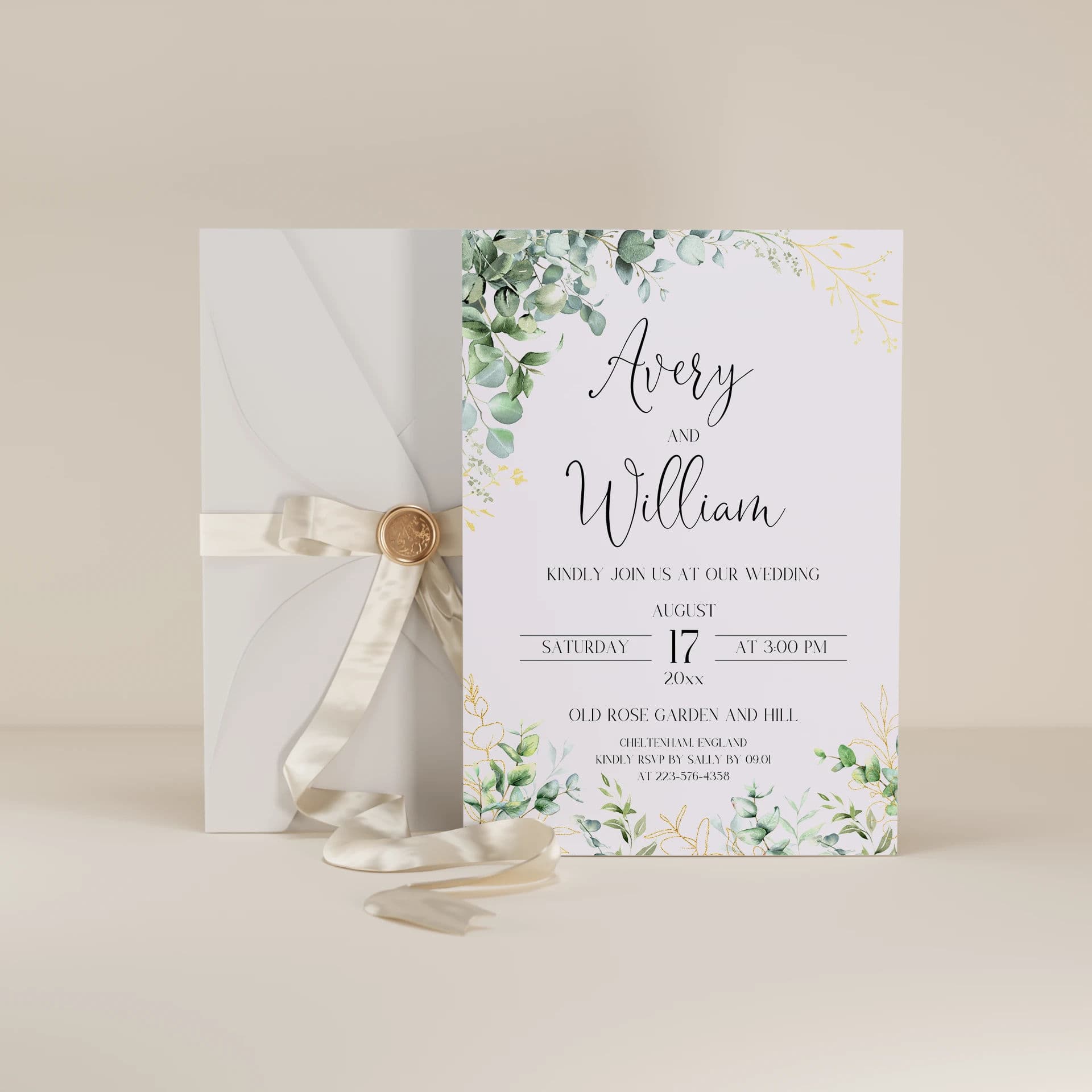 Sage — Wedding Invitation Template
