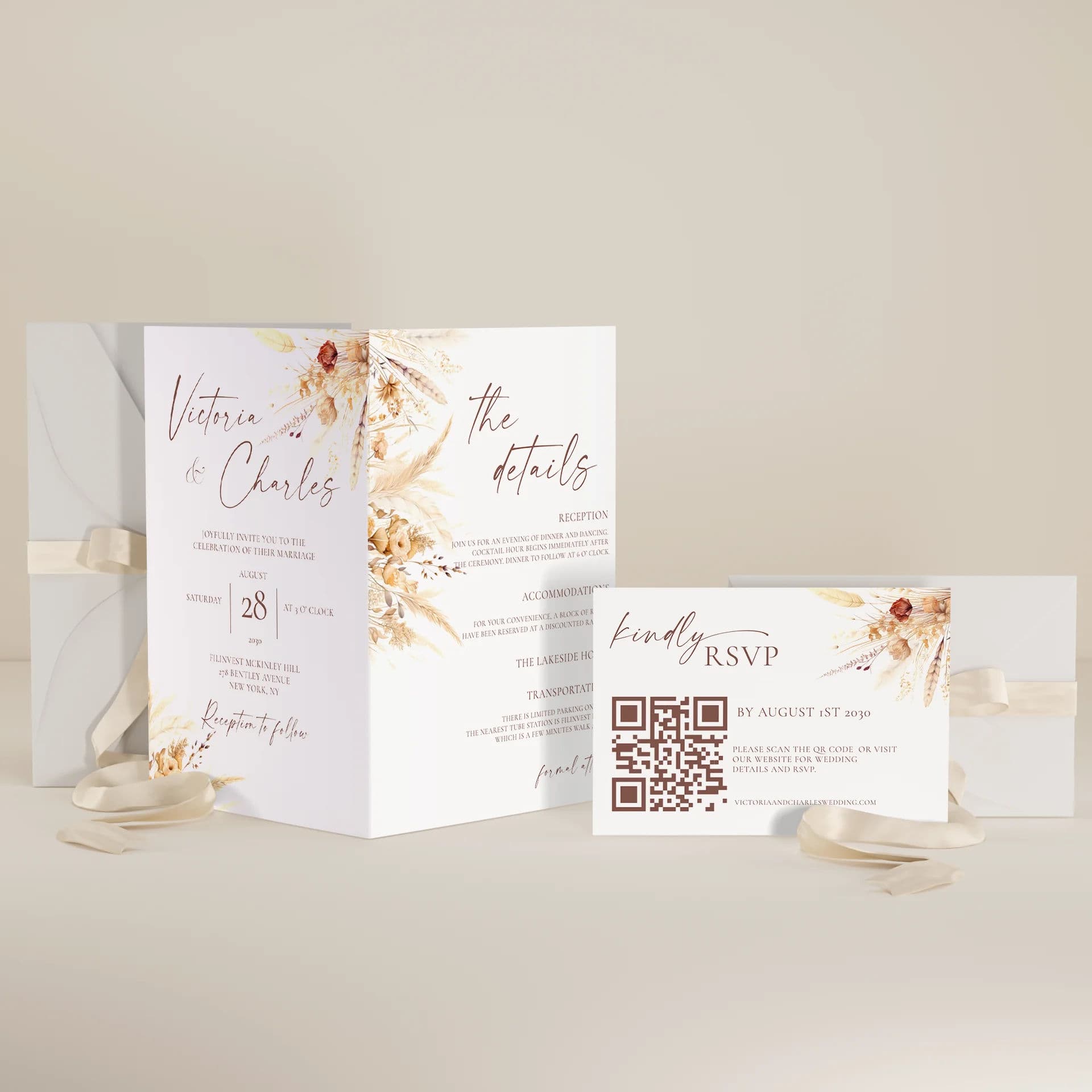Ember — Wedding Invitation Kit